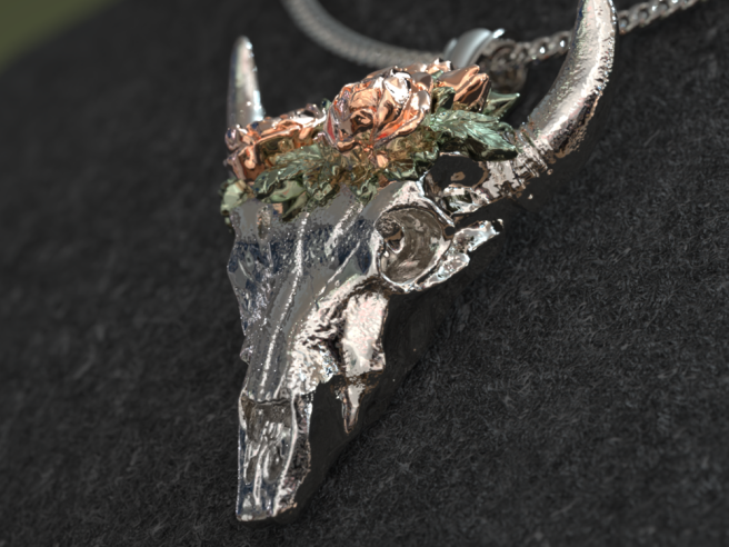 CowSkullPendant